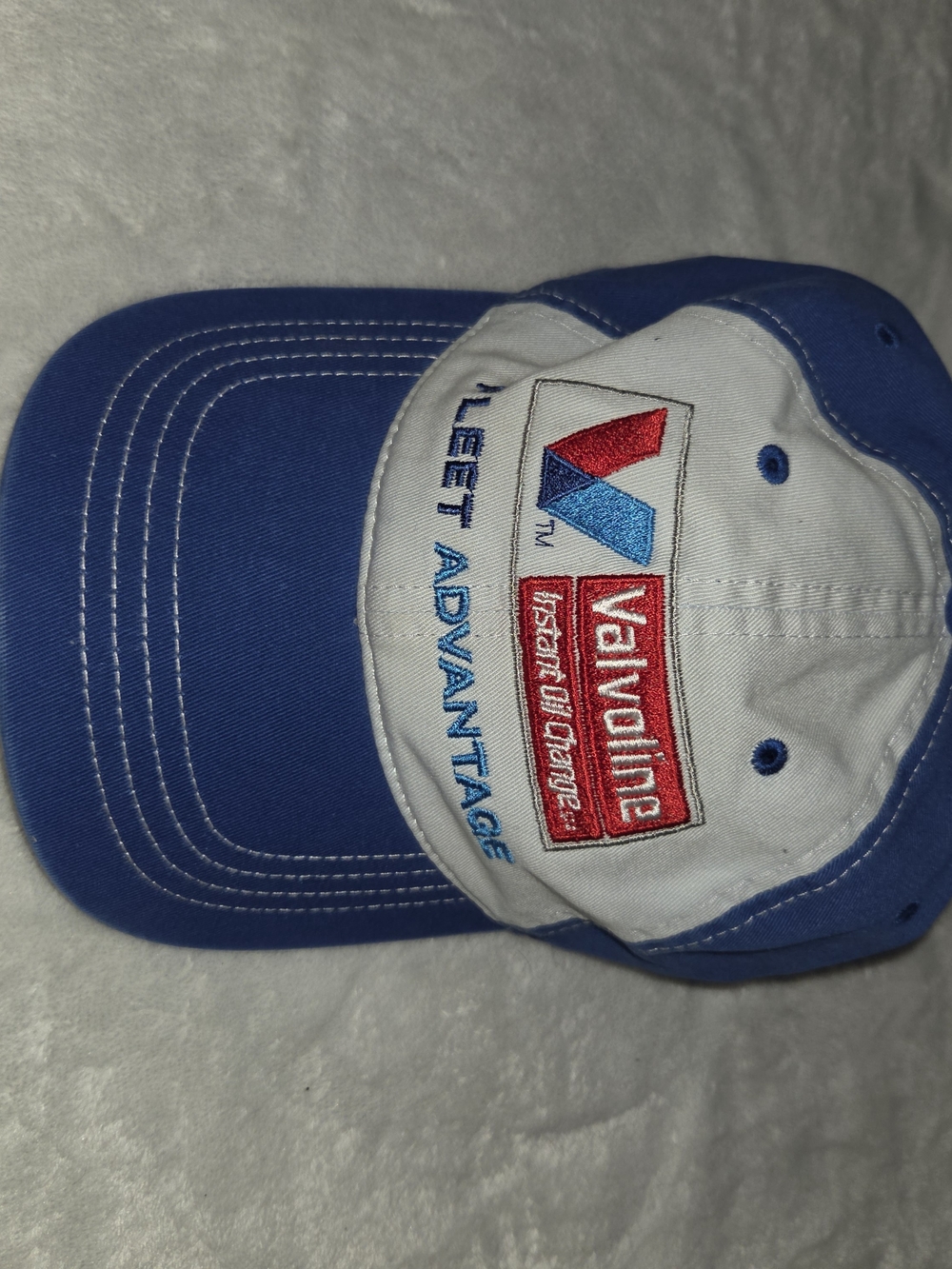 Valvoline Embroidered Blue & White Racing Cap